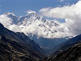 To Gokyo 2-5 Kangtega And Thamserku Machhermo Kangtega and Thamserku dominated the view down the valley from Machhermo.